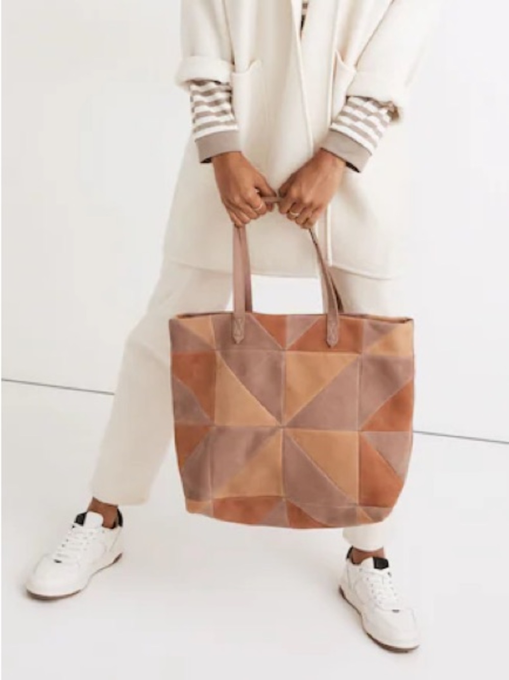 Madewell The Transport Tote: Patchwork Nubuck Leather